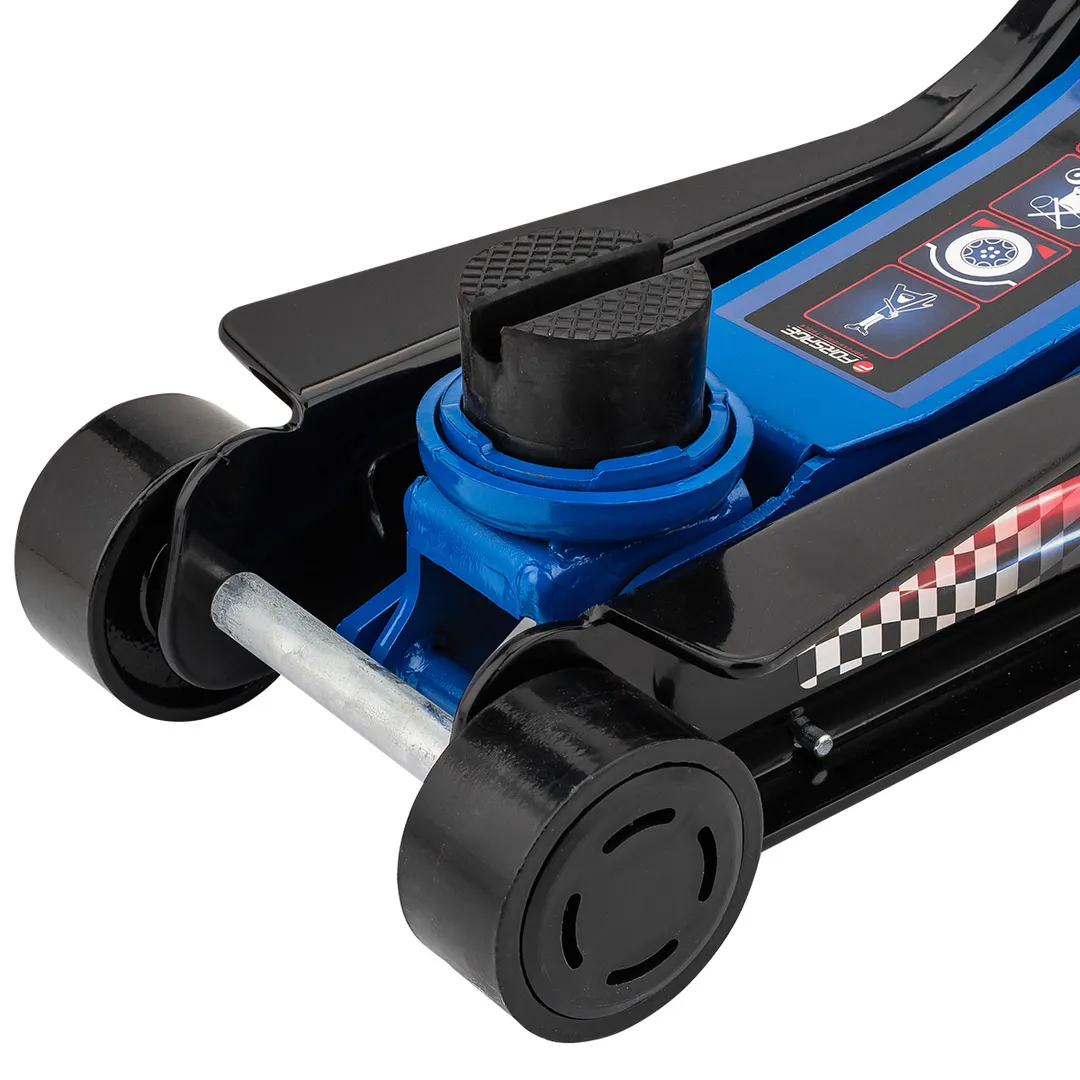 Домкрат подкатной гидравлический 3 т, 85-385 мм низкопрофильный с поворотной ручкой Forsage F-TR8154