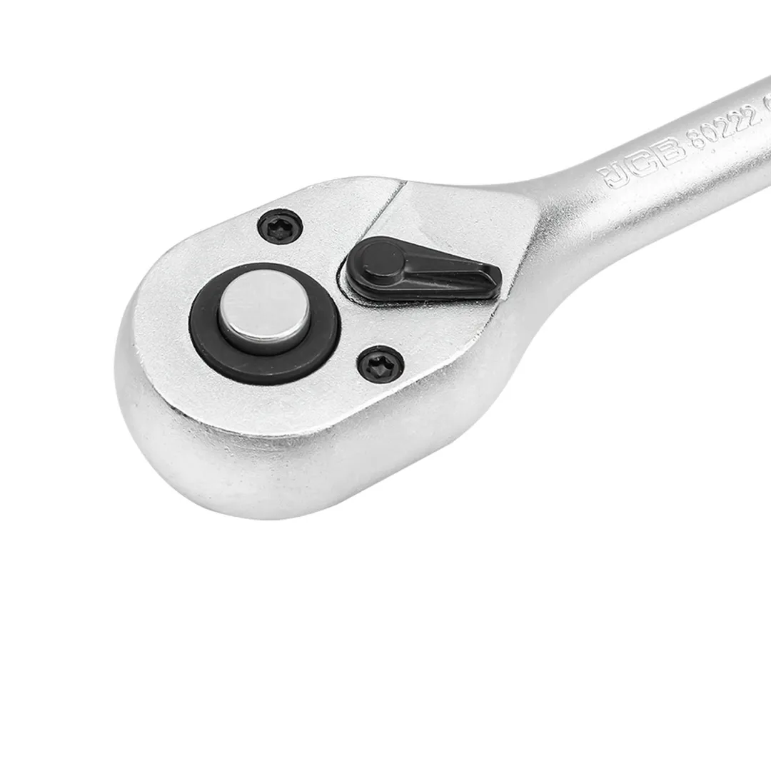 Трещотка реверсивная с резиновой ручкой 1/4'' 24 зуб JCB JCB-80222