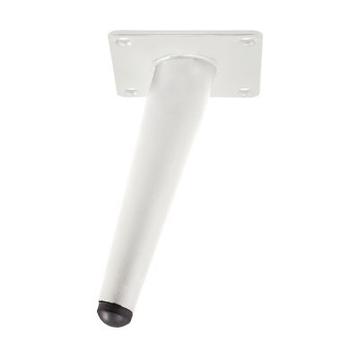 Опора меб. конусная h150 наклонная, белый AKS 71987