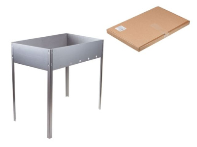 Мангал сборный "Стандарт" без шампуров в г/карт.кор, 500х300х500 х0,7 мм PERFECTO LINEA 47-750070/1