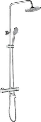 Душевая система с термостатическим смесителем с изливом и тропическим душем, цинк, хром Ledeme L2422