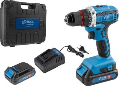 Аккумуляторный дрель-шуруповерт SR 1803 в чемодане BULL 0329105