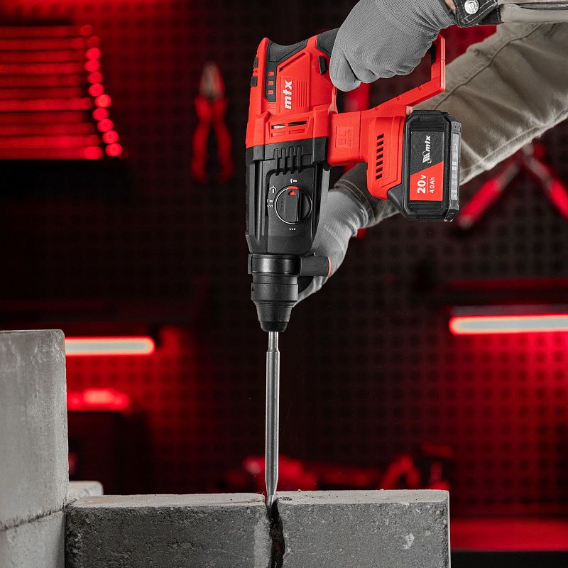 Перфоратор аккумуляторный бесщет. RHB-BL-20-26, 3 Дж, Li-Ion, 20 В MTX 26780