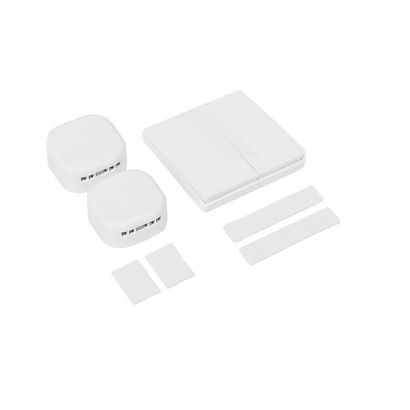 Выключатель кинетический, с реле, 2 клавиши, белый, AKS 124616