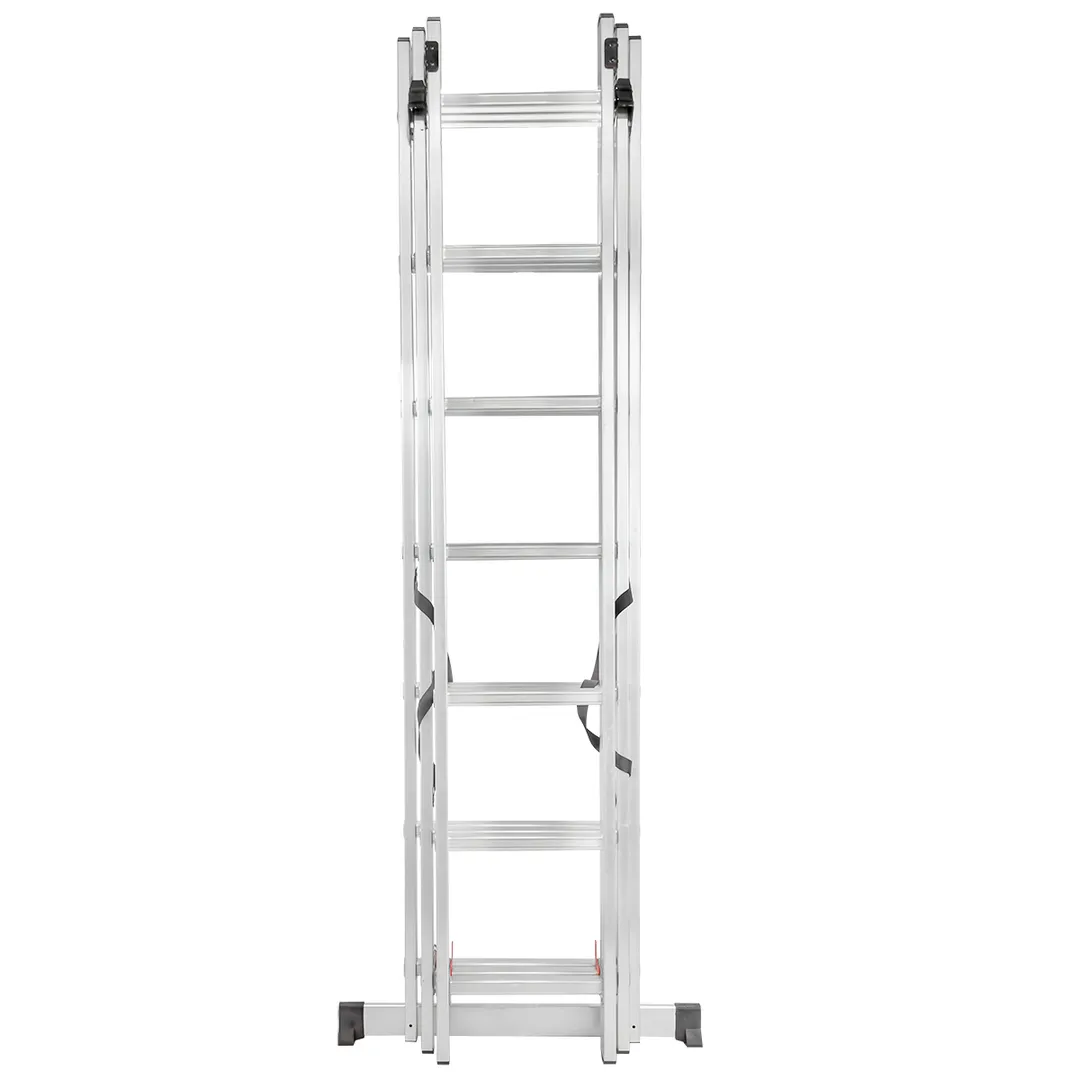 Лестница комбинированная трехсекционная 3х13 ступенек, нагрузка 150 кг, ForceKraft FK-BL-E313