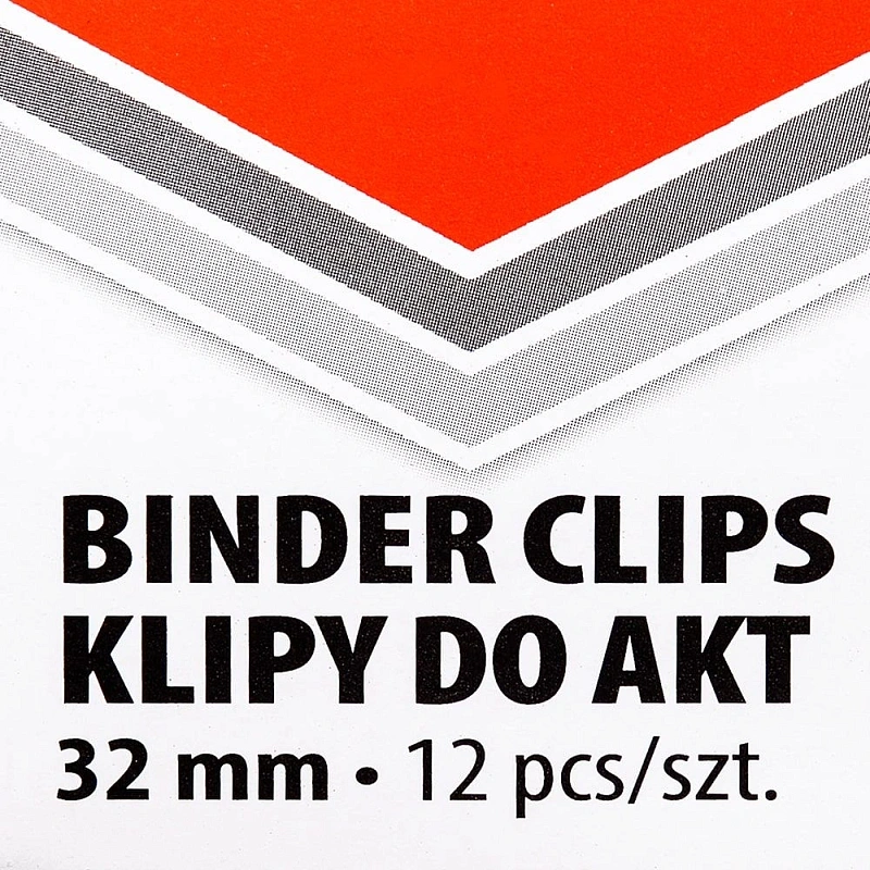 Зажим для бумаги "Office Products", 32 мм, 12 шт, черный