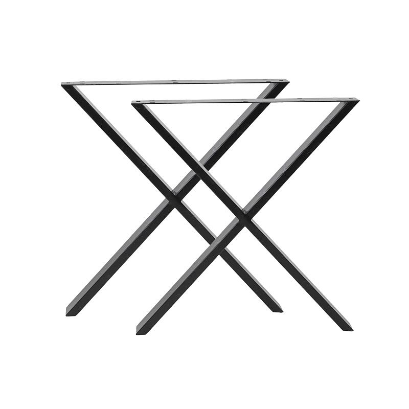 Подстолье FERROX h700, черный, 1 упак 2 шт., AKS 124238