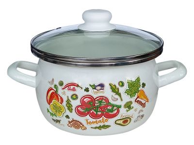 Кастрюля 2,5л (сфера) "Черри" Сантэкс 1-2425112(Бл)(Черр)