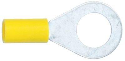 Наконечник кольцевой изолированный М6 4,0-6,0 кв. мм, желтый WUMAX 15589164