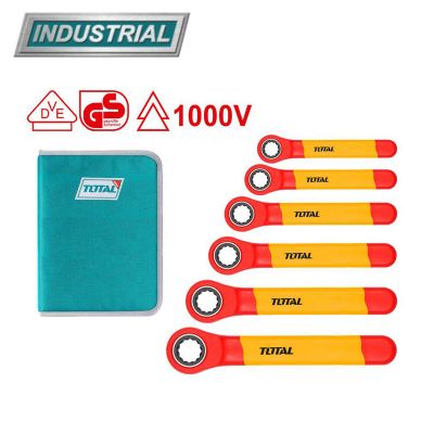 Набор ключей с трещоткой диэлектрических 6 шт TOTAL THKISPA0603