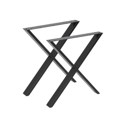 Подстолье FERROX h700, черный, 1 упак 2 шт., AKS 124238