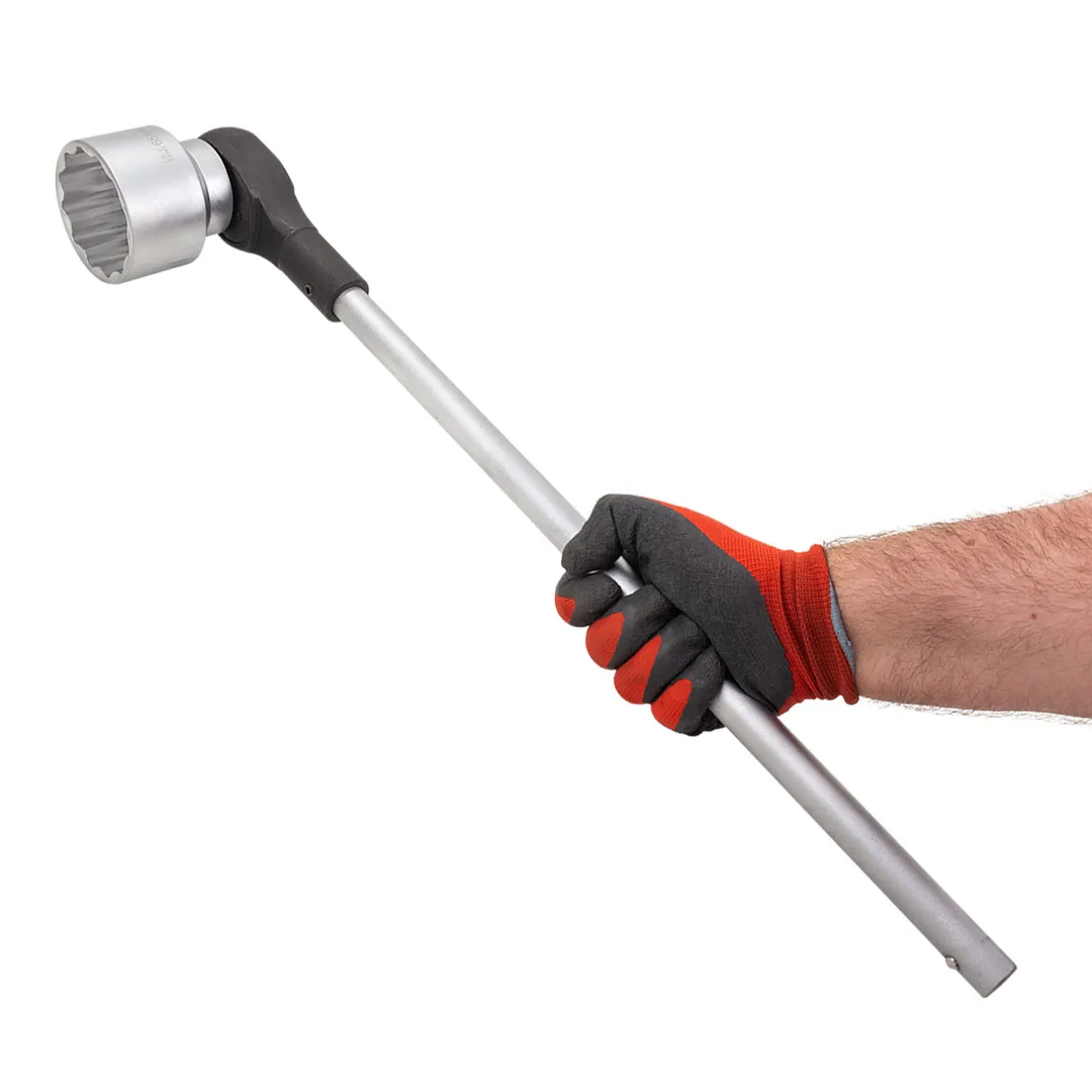 Набор головок 36-80 мм 1'' 12-гр с трещоткой 15 пр ForceKraft FK-8141-9