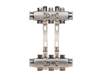 Коллекторная группа E162, 3 вых., PRO серия для отопления, радиаторы AV Engineering AVE16200103