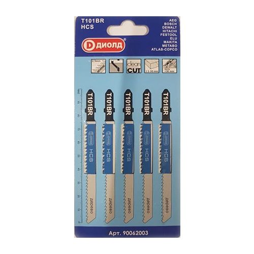 Пилки для лобзика T 101 ВR Диолд 90062003