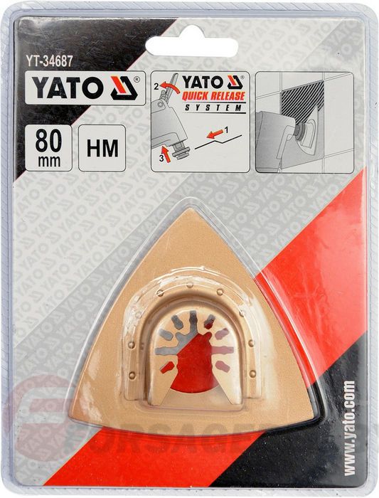 Треугольный рашпиль HM 80 мм. для YT-82220 /YT-82900 Yato YT-34687