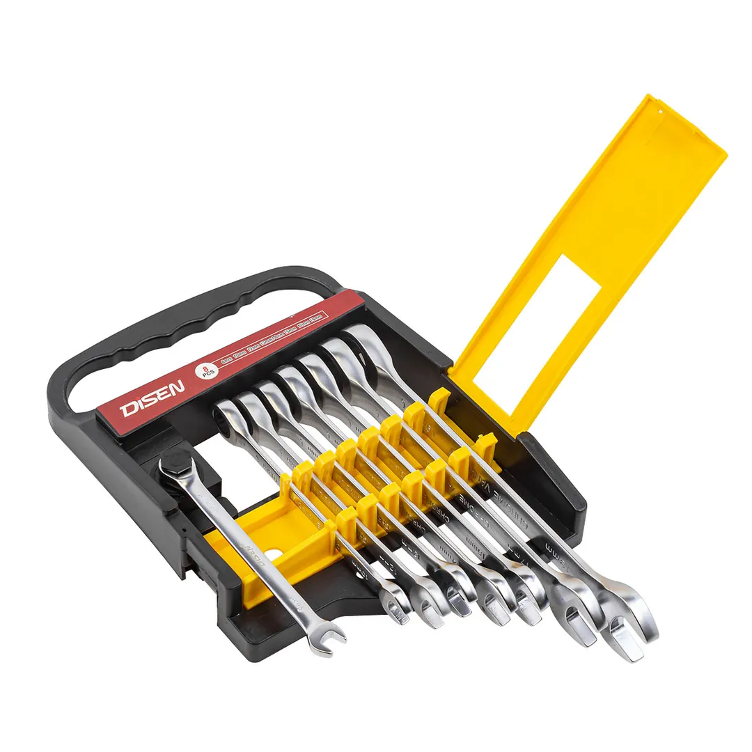 Набор ключей комбинированных трещоточных 8 пр. DISEN DSD1512