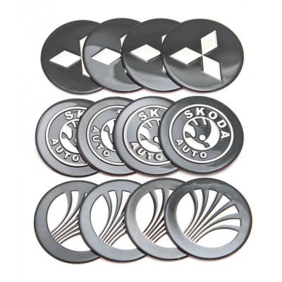 Наклейка на колпак 6см, SPARCO, к-т 4шт, KING