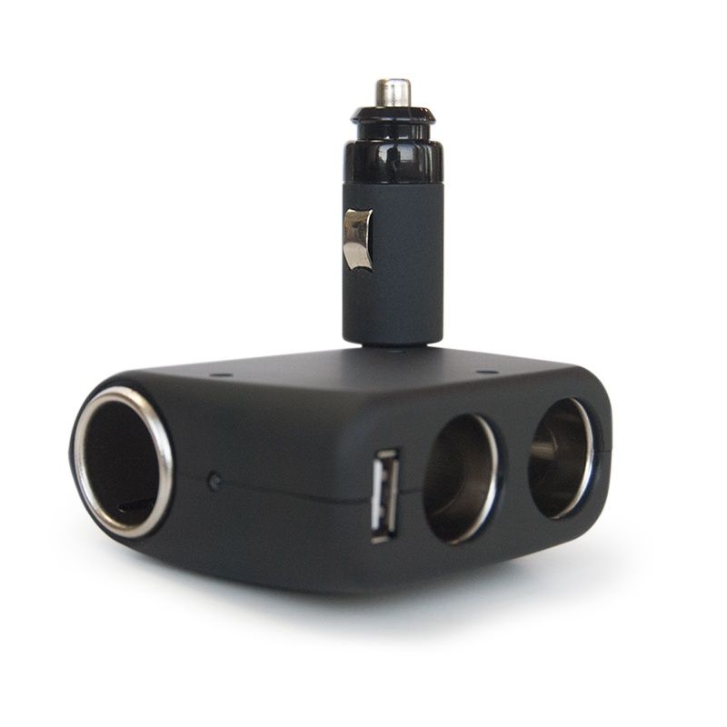 Разветвитель прикуривателя 12/24V (на 3 выхода + USB) CS311U AVS 43264