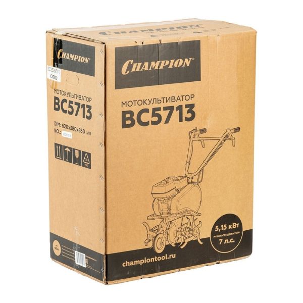 Мотокультиватор ВC 5713 (7 лс 1F/1R 54-78см 33см 3,6л 48кг) CHAMPION BC5713