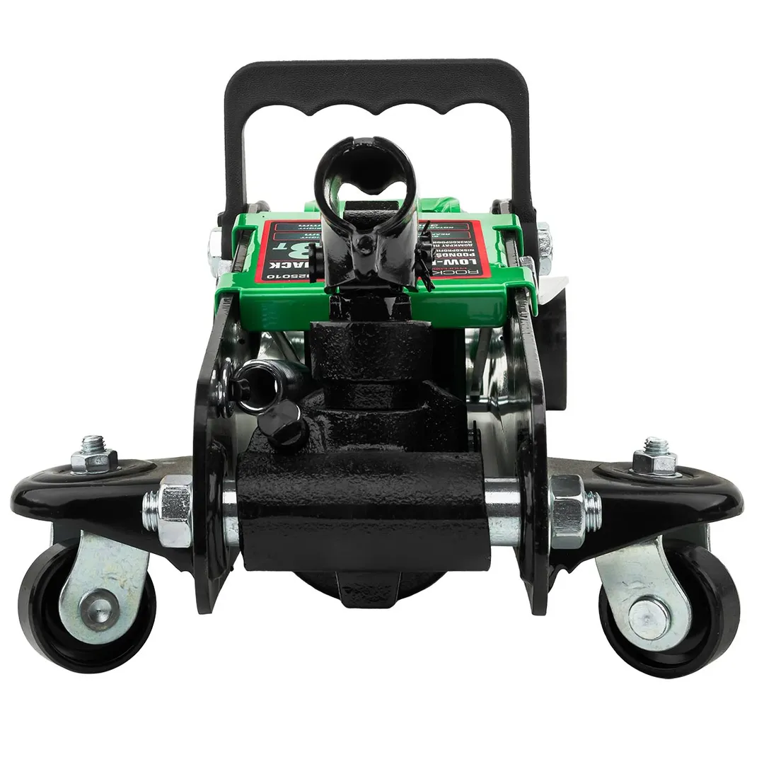 Домкрат подкатной гидравлический 3 т, 85-385 мм, низкопрофильный с поворотной ручкой RockForce RF-T825010+1