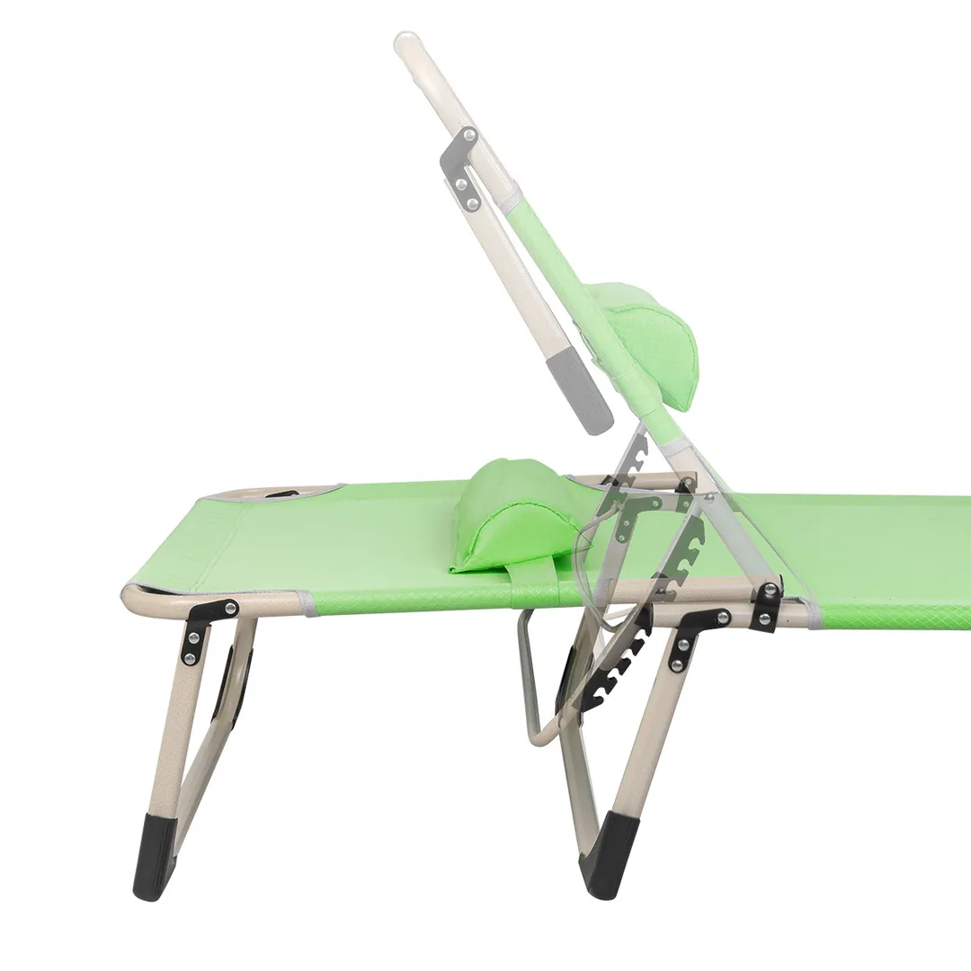 Шезлонг с зонтиком ISMA ISMA-FG-HY-8007Z(зеленый)