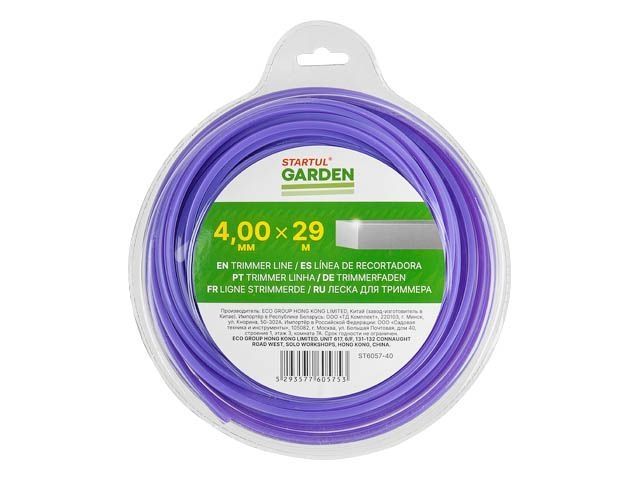 Леска ф 4.0 мм х 29 м квадратн. сеч. STARTUL GARDEN ST6057-40