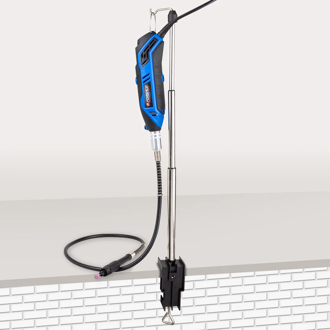 Гравер электрический ручной с набором аксессуаров, 130W, 220V, 10000-32000об/мин, цанга 2.3, 3.2 мм Forsage F-GM10-150E