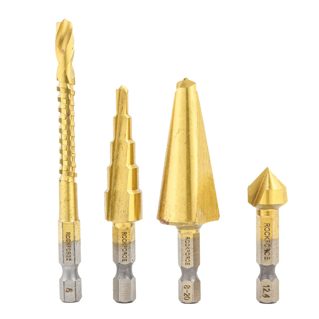 Набор сверл комбинированных HSS 4241 4 пр. RockForce RF-44705