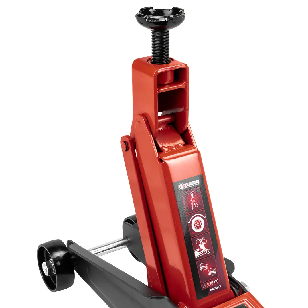 Домкрат подкатной гидравлический 3 т, 192-533 мм, с фиксацией ForceKraft FK-TH23003