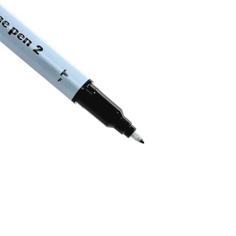 Маркер перманентный "Twin Name Pen", двусторонний, черный