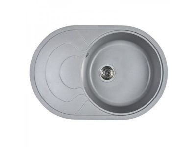 Мойка кухонная из мраморной крошки, gray, Wisent WR760-29