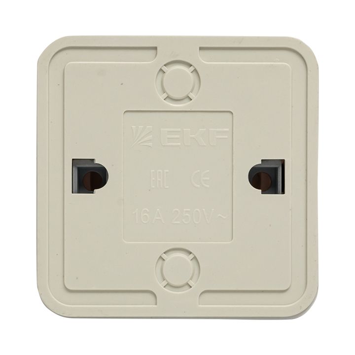 Рим Выключатель 1-клавишный 10А белый EKF ENV10-021-10