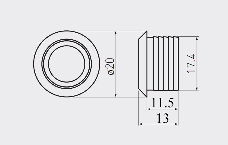 Выключатель сенсорный, с диммированием, врезной, 12V/24V, 60W/100W, синяя подсветка, цвет черный, AKS 118634