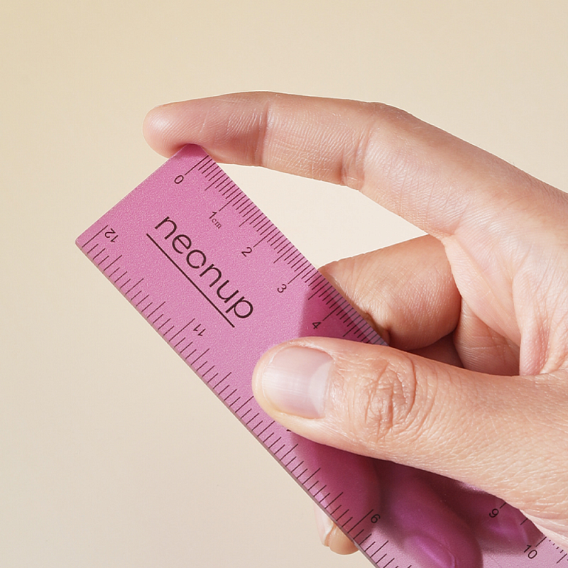 Линейка "Deli EH654", 30 см, прозрачный, ассорти градиент