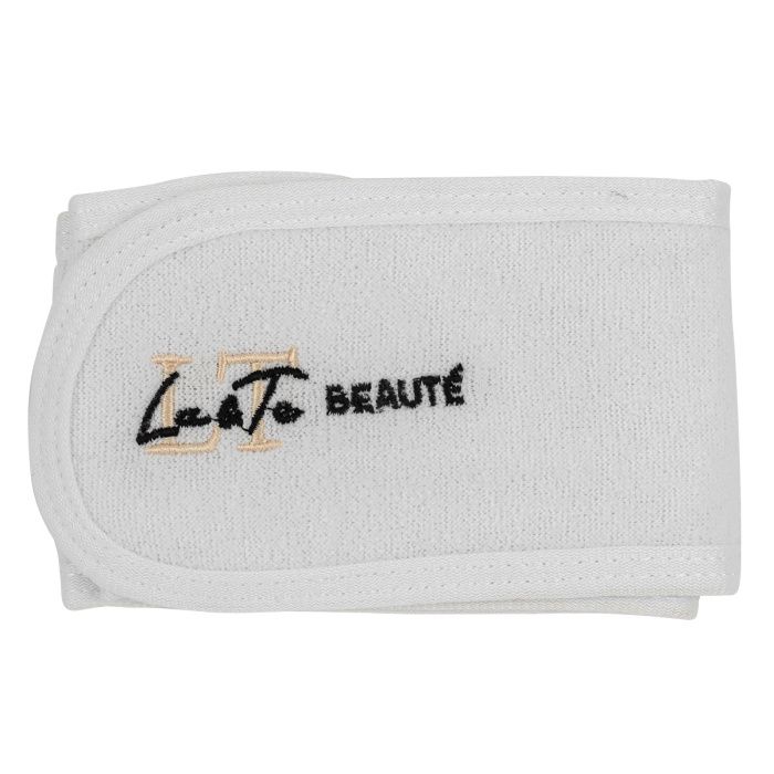Повязка на голову на липучке, белая La and Te beaute gumwhite1