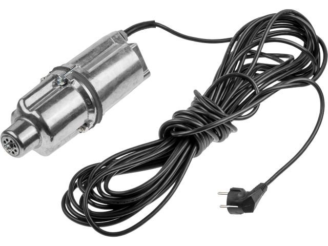 Насос вибрационный "Ручеек-1М", 15м, нижний забор, алюминиевая обмотка 0,67мм, провод ПВС 3х0,75 мм, 225 Вт, 1050 л/ч Ручеек 25С.06.1956