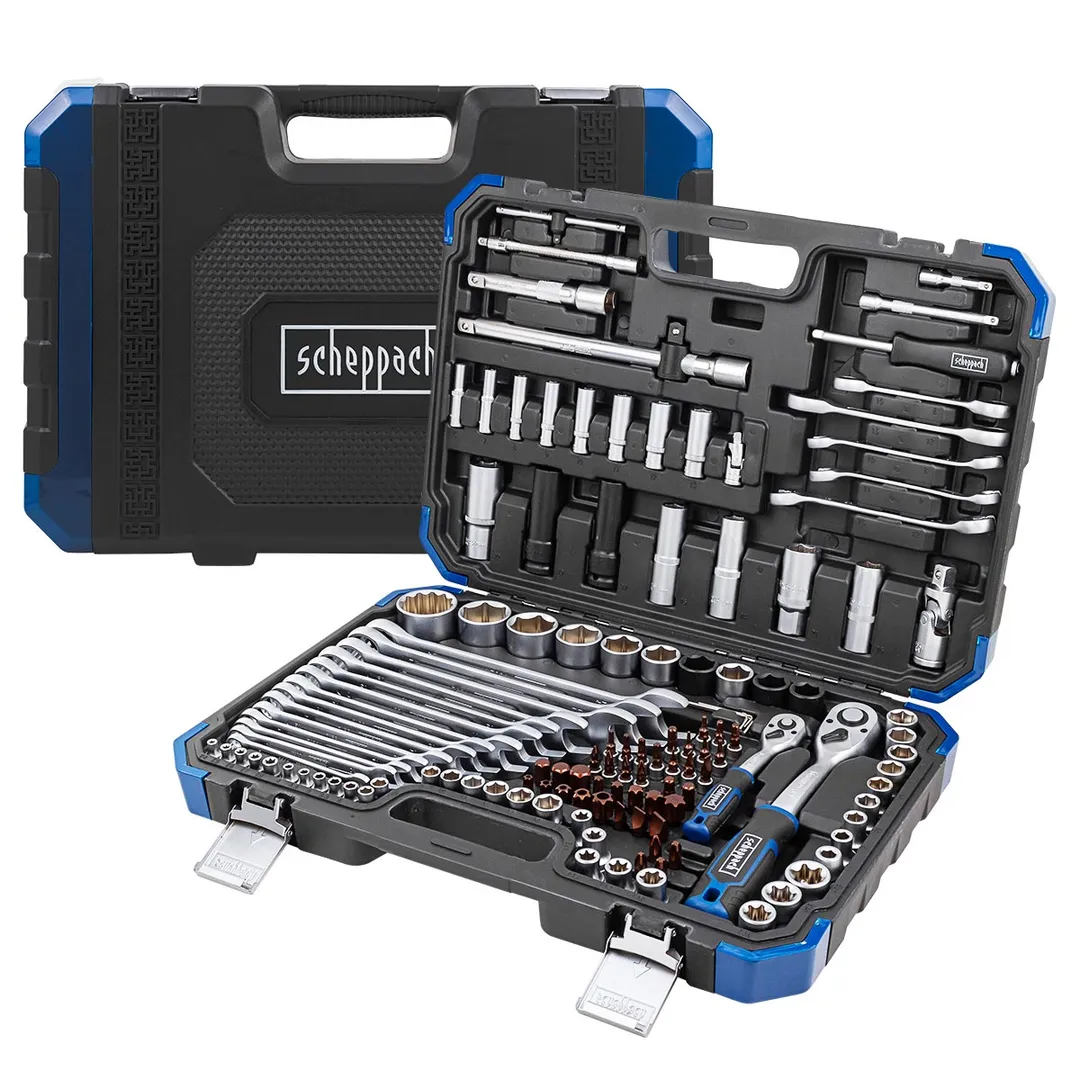Набор инструментов 125+6 пр 1/4''&1/2'' 6-гр Scheppach Sch-41252-5 (Premium)