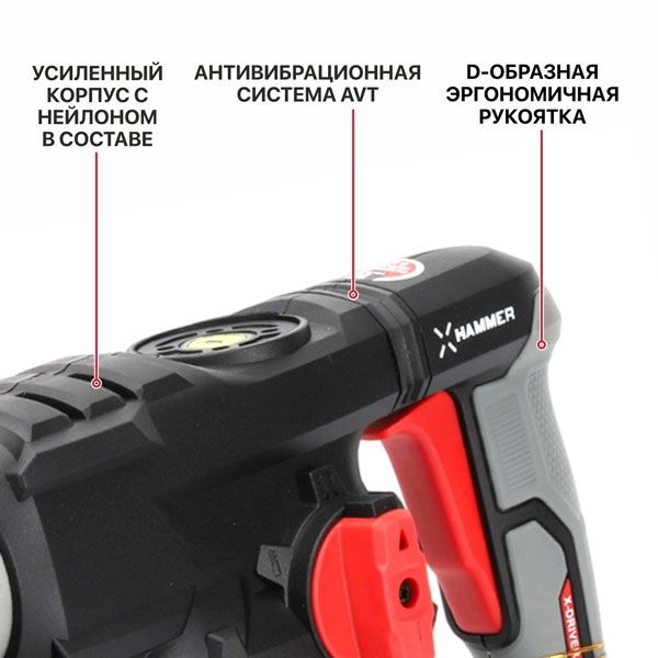 Перфоратор SDS-Plus электрич., верт, 1500Вт, 6,0Дж, 3реж, Ø32мм, 0-920об/мин PIT PBH32-C6