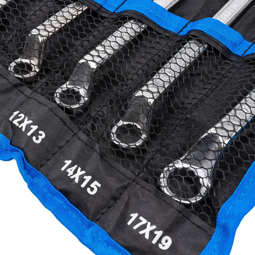 Набор накидных ключей, отогнутых на 75°, 6х7-17х19 мм 6 пр KINGTUL KT-50610P