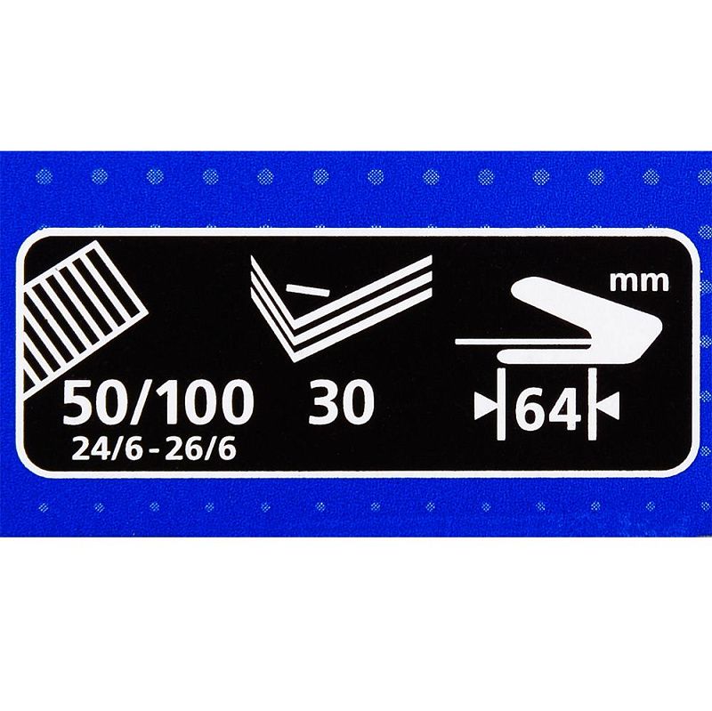 Скобосшиватель "DS-45N, № 24/6, 26/6, 30 листов, черный