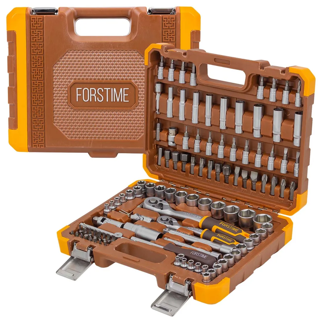 Набор инструментов 108 пр. 1/4''&3/8'' 6-гр. FORSTIME FT-41082-5DS