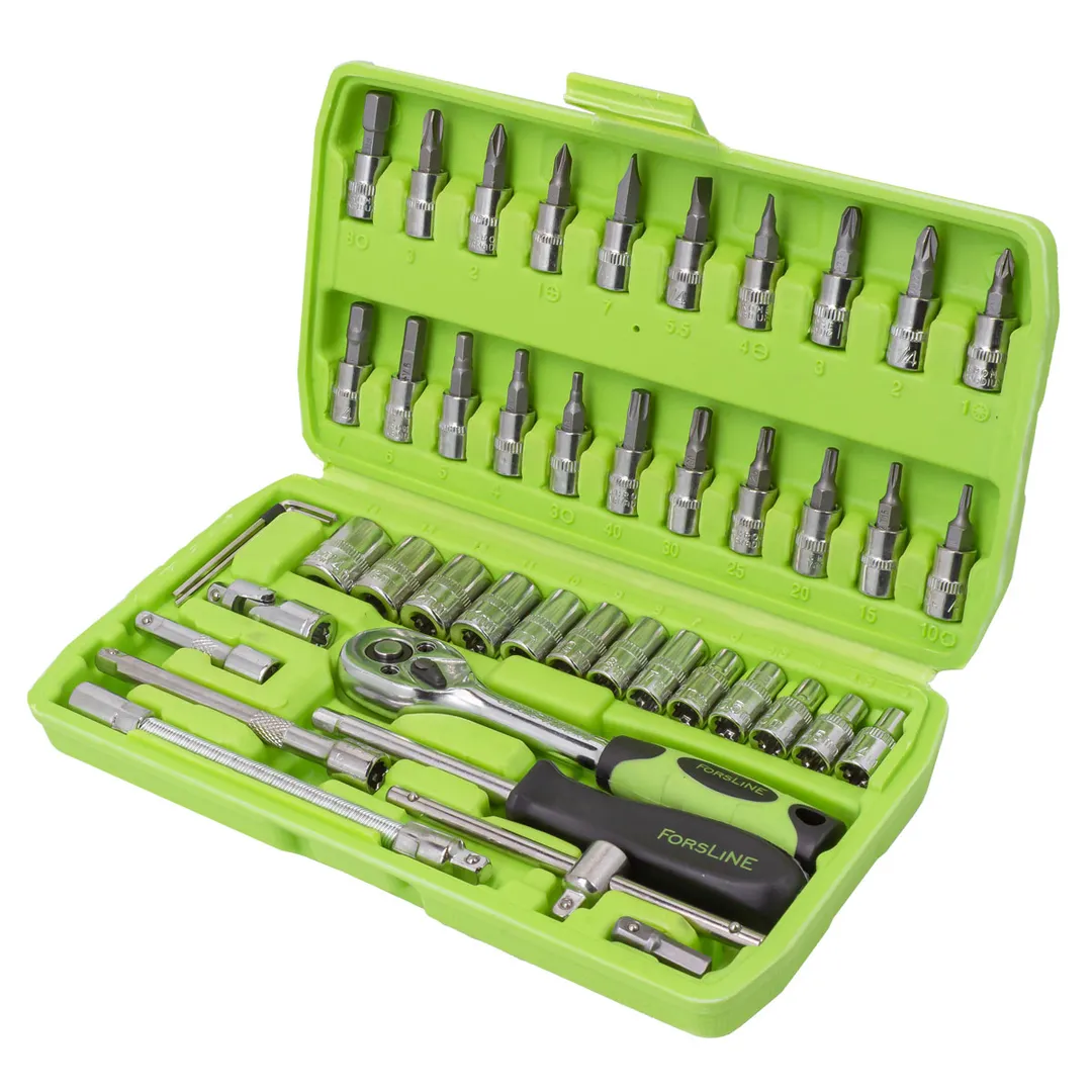 Набор инструмента 46 пр. 1/4'' 6-гр. 4-14 мм ForsLine FL-2462-5
