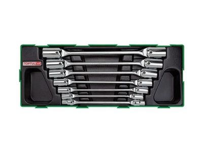 Набор ключей шарнирных 7 пр. в ложементе Toptul GTA0710