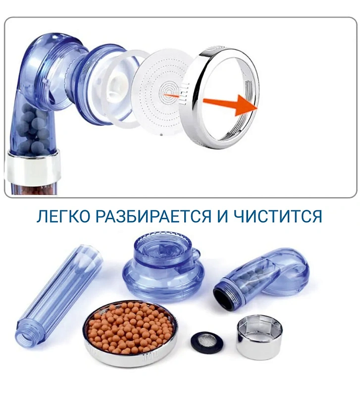 Лейка душевая трехфункциональная, душ/массаж/душ+массаж, 80х80х230 мм ISMA ISMA-SK-00596