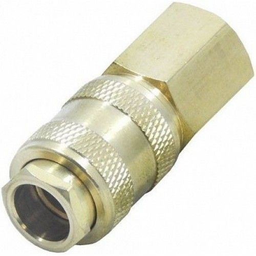 Быстросъёмное соединение с клапаном, "мама"-внутр. резьба 1/4" латунь H-D HD-1160B