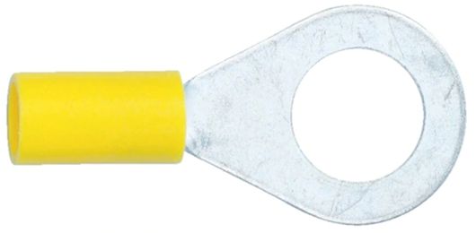 Наконечник кольцевой изолированный М10 4,0-6,0 кв. мм, желтый WUMAX 15589194