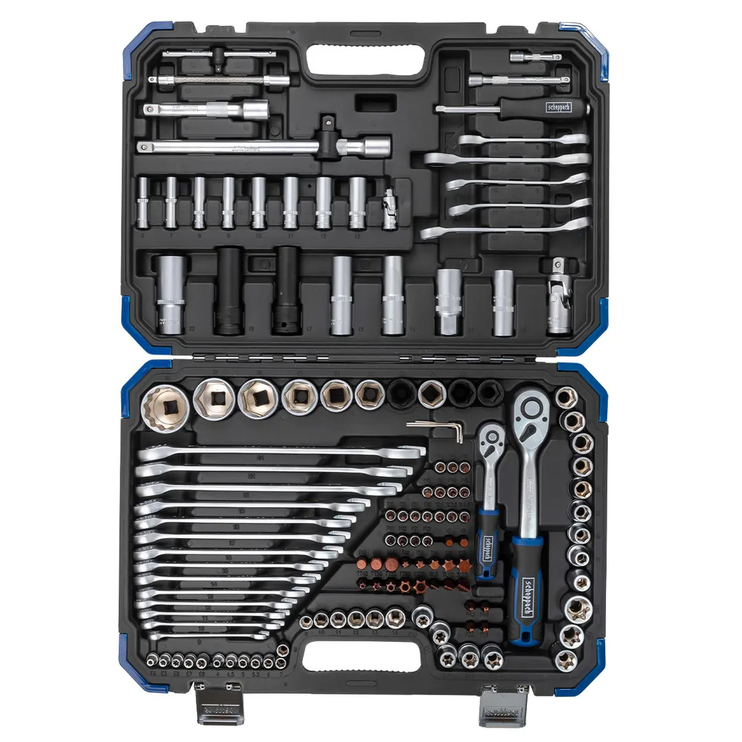 Набор инструментов 125+6 пр 1/4''&1/2'' 6-гр Scheppach Sch-41252-5 (Premium)