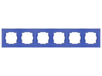 Рамка 6-ая горизонтальная темно-синяя, RITA, Mutlusan 22208001609