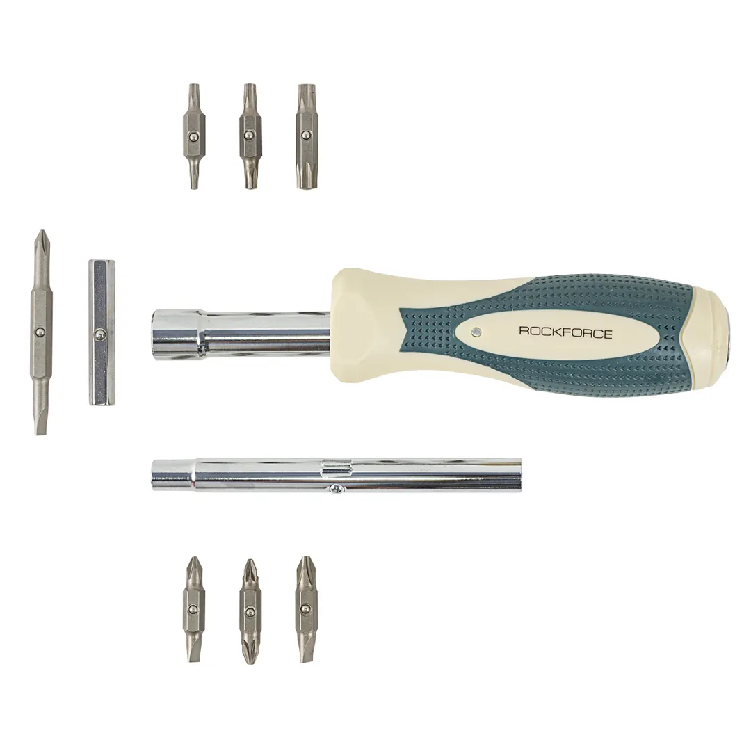 Отвертка комбинированная в комлекте с битами RockForce RF-32818MR