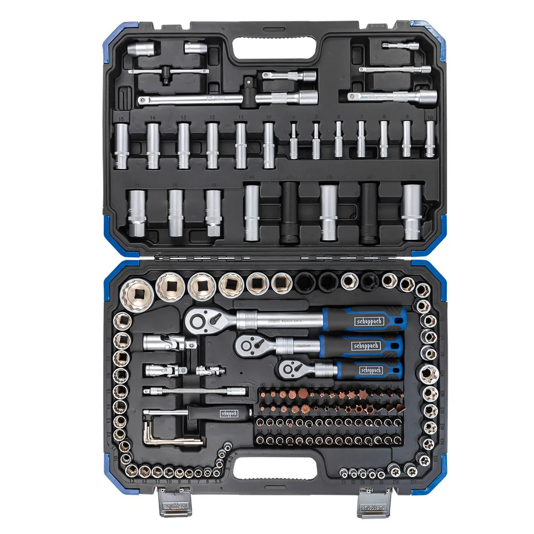 Набор инструментов 150+6 пр 1/4''&3/8''&1/2'' 6-гр Scheppach Sch-41501-5 (Premium)